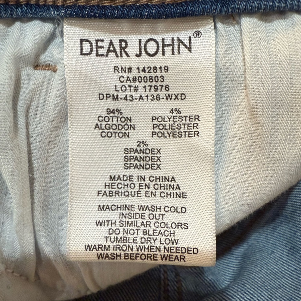 Dear John Jeanne Blue Flare Jeans NWT Size 28 - Picture 7 of 7